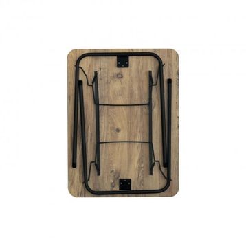 Bofigo 60x80 Çam Desenli Katlanır Masa Balkon Bahçe Kamp Masası Piknik Masası