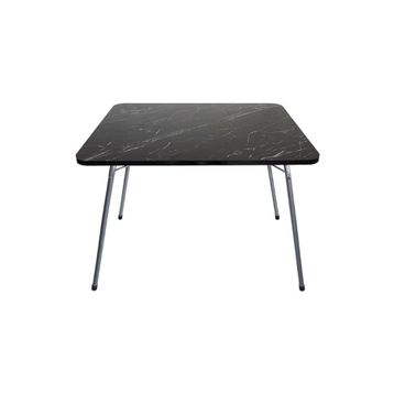 Bofigo 60x80 Granit Desenli Katlanır Masa Balkon Bahçe Kamp Masası Piknik Masası