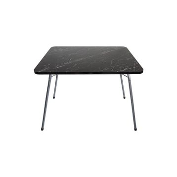 Bofigo 60x80 Granit Desenli Katlanır Masa Balkon Bahçe Kamp Masası Piknik Masası