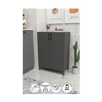 Bofigo Ceren Antrasit 4 Raflı Mutfak Dolabı