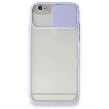 Bol Çeşit iPhone 6 Palm Buzlu Kamera Sürgülü Lila Silikon Kılıf