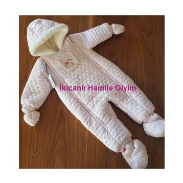Bombili Pembe Kış Bebek Welsoft Patiksiz Bebek Tulum