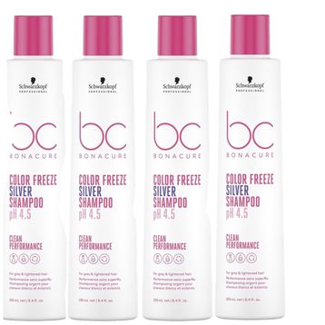 Bonacure Bc Clean Renk Koruyucu 4x250 ml Gümüş Şampuan