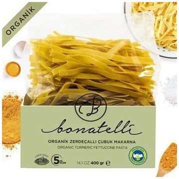 Bonatelli 400 gr Organik Zerdeçallı Çubuk Makarna