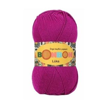 Bonbon 98403 Fuşya Lüks Patik İpi Yünü