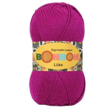 Bonbon 98403 Fuşya Lüks Patik İpi Yünü