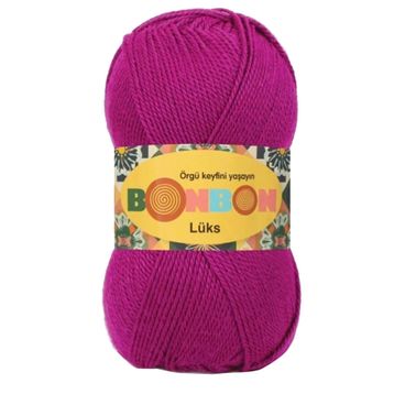 Bonbon 98403 Fuşya Lüks Patik İpi Yünü