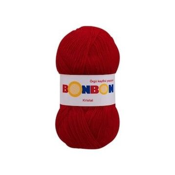 Bonbon Kristal 98211 Alev Kırmızı Örgü İpi