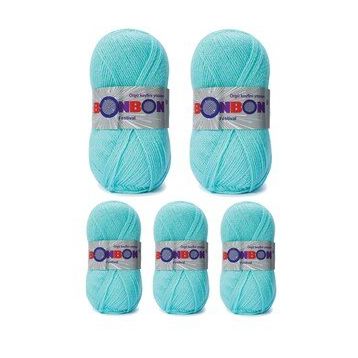 Bonbon Renk No:203 5 Adet Festival Simli Örgü İpi Yünü