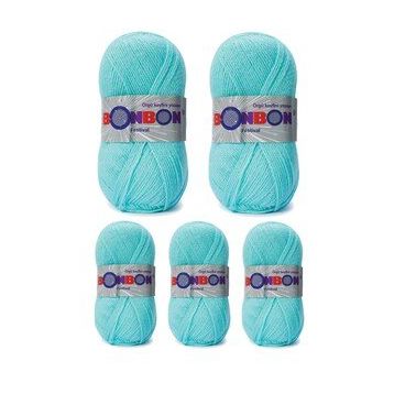 Bonbon Renk No:203 5 Adet Festival Simli Örgü İpi Yünü