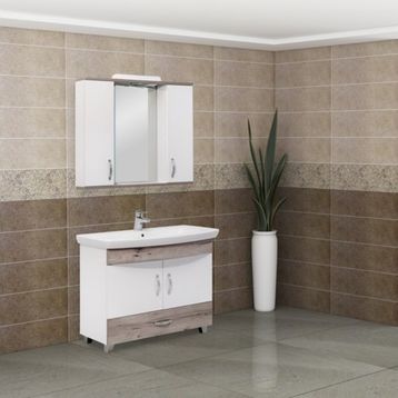 Boncuk Ronald 100 cm Banyo Dolabı
