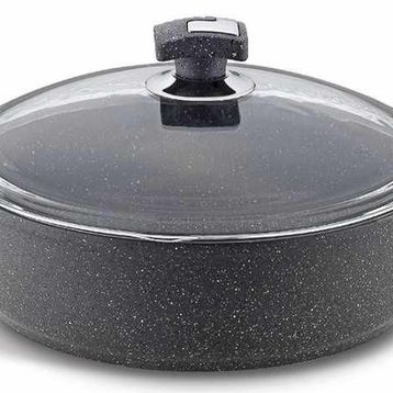Bonera GRNT1044 30 cm Granit Kısa Basık Karnıyarık Tencere