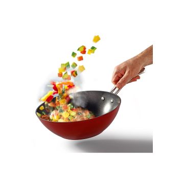 Bonera Pro-Plus 24 cm Kırmızı Wok Tava