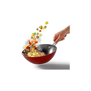 Bonera Pro-Plus 24 cm Kırmızı Wok Tava