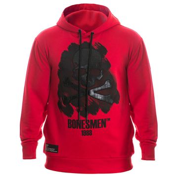 Bonesmen Deri Kuru Kafa Kapüşonlu Sweatshirt