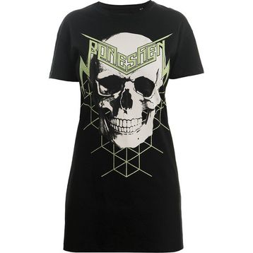 Bonesmen Green Magic Skull T-shirt Kısa Elbise