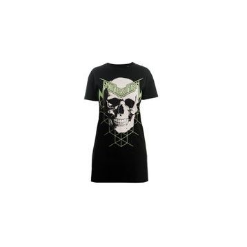 Bonesmen Green Magic Skull T-shirt Kısa Elbise