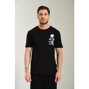 Bonesmen Yuvarlak Yaka Double Skull T-shirt