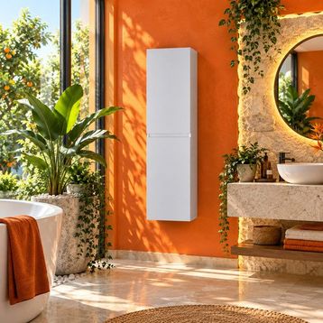 Bonitobagno Capri 40 cm Beyaz Banyo Boy Dolabı