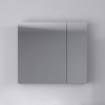 Bonitobagno Capri Aynalı 98 cm Gri Banyo Dolabı Üst Modül