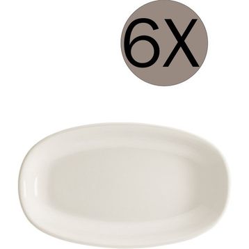 Bonna Alhambra Gourmet 6'lı 19x11 cm Oval Kayık Tabak