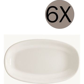 Bonna Gourmet 6'lı 15x8.5 cm Oval Kayık Tabak