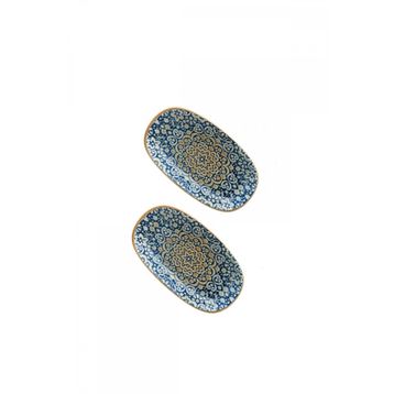 Bonna Porselen Bonna Alhambra 15 cm 2'li Oval Tabak