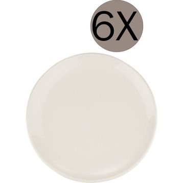 Bonna Porselen Gourmet Beyaz 6'lı 17 cm Düz Tabak