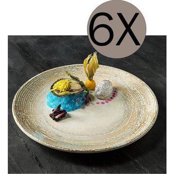 Bonna Porselen Patera Gourmet 6 Adet 27 cm Düz Tabak