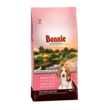 Bonnie Kuzu Etli ve Pirinçli 15 kg Yetişkin Köpek Maması