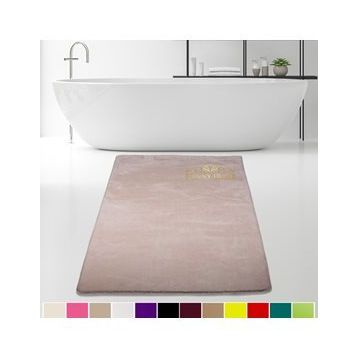 Bonny Home 120x180 cm Elite Vizon Peluş Kaymaz Tabanlı Pufidik Banyo Halısı