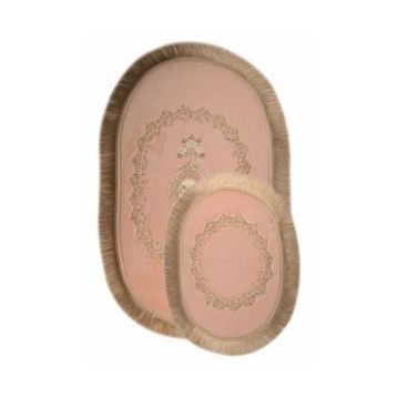 Bonny Home 2'li Pudra Exclusive Oval Püsküllü Banyo Halısı