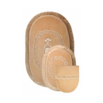 Bonny Home 2'li Vizon Exclusive Oval Püsküllü Banyo Halısı