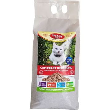 Bonny Nice 10x7 lt Doğal Pellet Çam Peleti Kedi Kumu