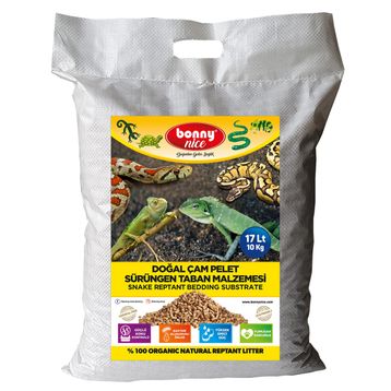 Bonny Nice Doğal Çam Pelet 10 kg 17 lt 2 Adet Sürüngen Taban Malzemesi