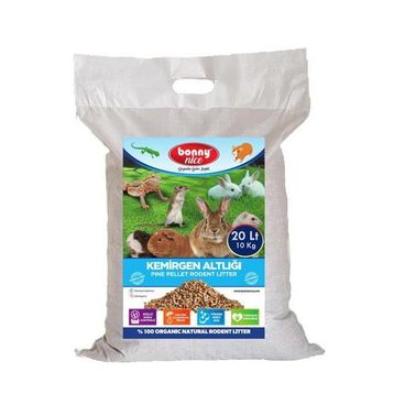 Bonny Nice Doğal Çam Pelet 10 kg 20 lt Hamster Kafes Altlığı