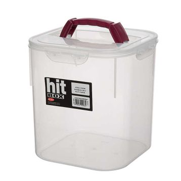 Bora Plastik BO083 Köşeli Erzak Kavanozu No: 1 Kilitli Kapak