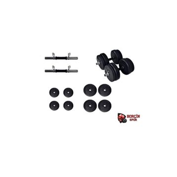 Borçin 30 kg Halter Dambıl Ağırlık Seti
