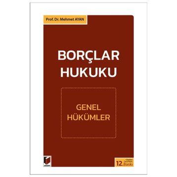 BORÇLAR HUKUKU - MEHMET AYAN