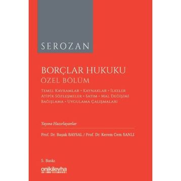 Borçlar Hukuku Özel Bölüm Kerem Cem Sanlı