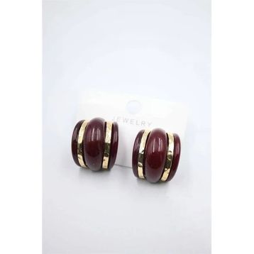 Bordo Akrilik Küpe