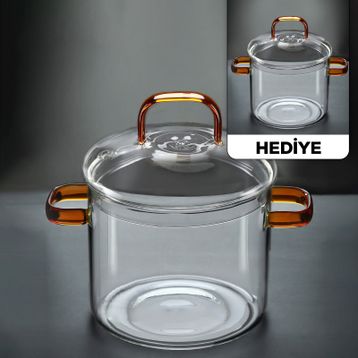 Borglas Braun Serie Cam 18 cm Derin Tencere