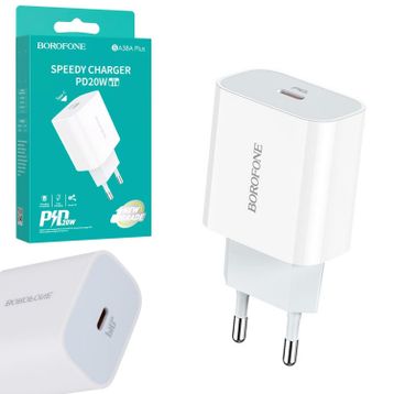 Borofone BA-38A PD20W Type-C Hızlı Şarj Adaptör Başlığı