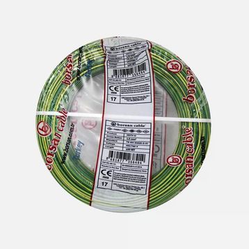 Borsan H05V-K 100 Metre 1.50 mm Sarı Yeşil Nyaf Çok Telli Kablo
