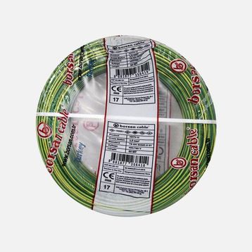 Borsan H05V-K 50 mt 1.50 mm Sarı Yeşil Nyaf Çok Telli Kablo