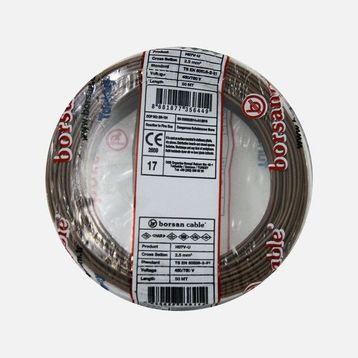 Borsan H07V-K 50 mt 2.5 mm Kahverengi Nyaf Çok Telli Kablo