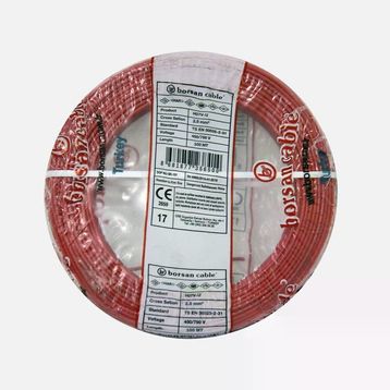 Borsan H07Z1-K 100 mt 2.5 mm Kırmızı Nyaf Çok Telli Halojen Free Kablo