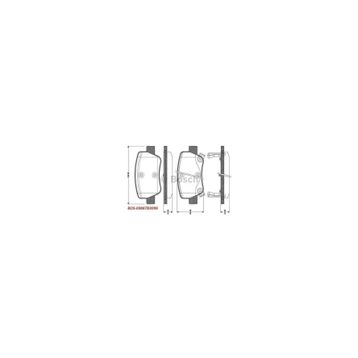 Bos 0986494403 Mar 0446605040 Toyota Avensis 09>12 Arka Fren Balata