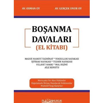 Boşanma Davaları El Kitabı Platon Hukuk