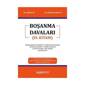 Boşanma Davaları El Kitabı Platon Hukuk